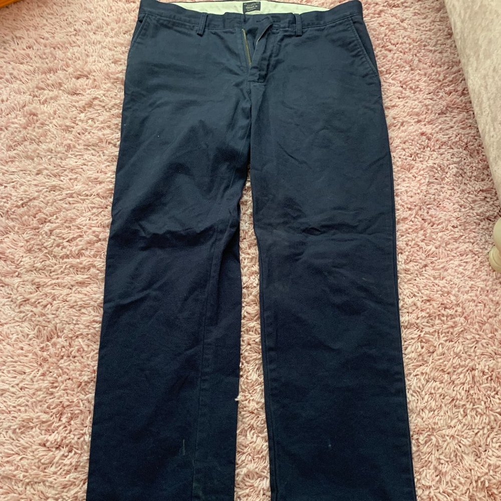 Navy J Crew Slim Pants, Size 32